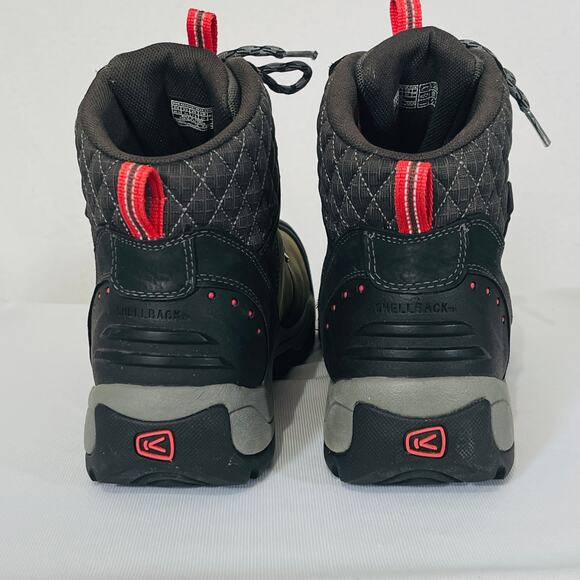 Keen Hiking Boots Womens 10 Revel 3 Green Suede Waterproof Insulated High Top - Picture 7 of 9